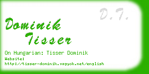 dominik tisser business card